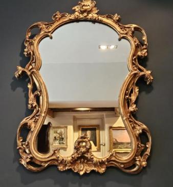 Edwardian Timber Gilt Mirror