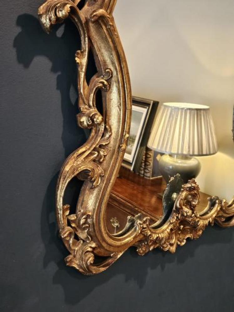 Edwardian Timber Gilt Mirror - Image 5