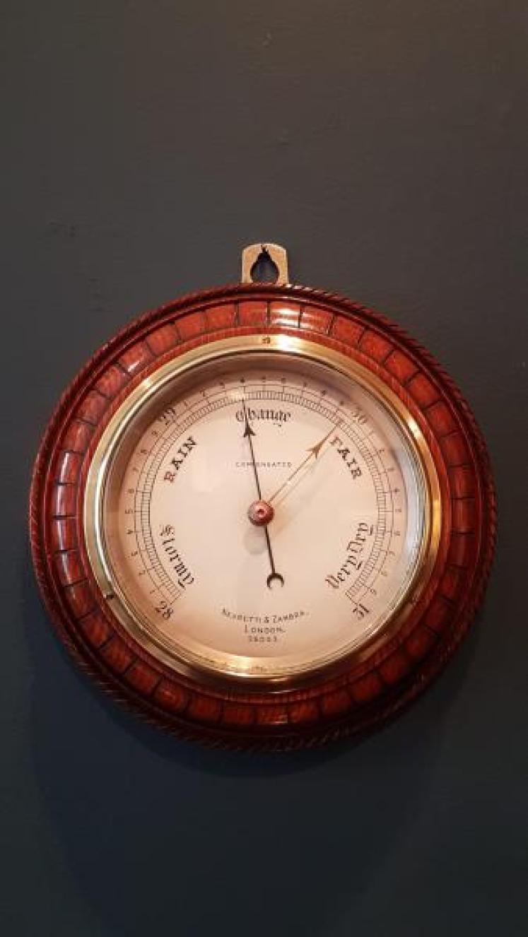 Negretti and Zambra Oak Cased Barometer - Image 1