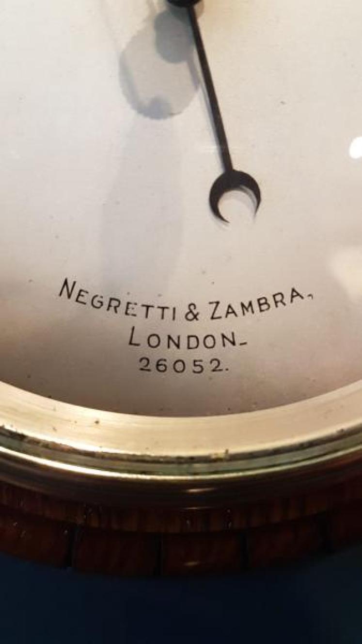 Negretti and Zambra Oak Cased Barometer - Image 3