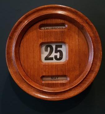 Edwardian Oak Perpetual Wall Calendar