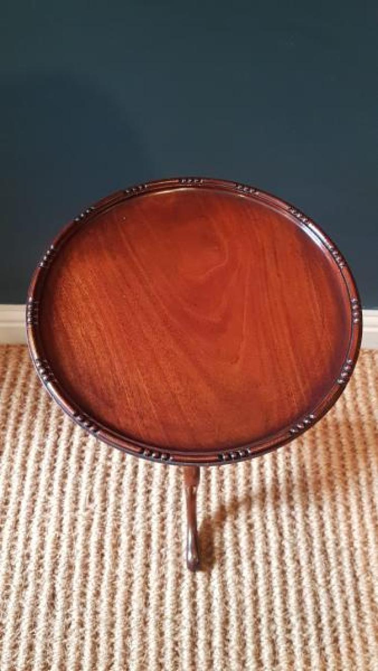 Quality Edwardian Mahogany Wine Table - Image 3