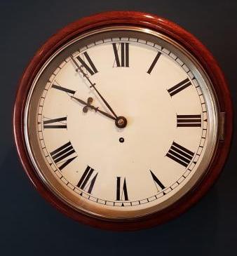 Victorian 12" Dial Fusee Wall Clock
