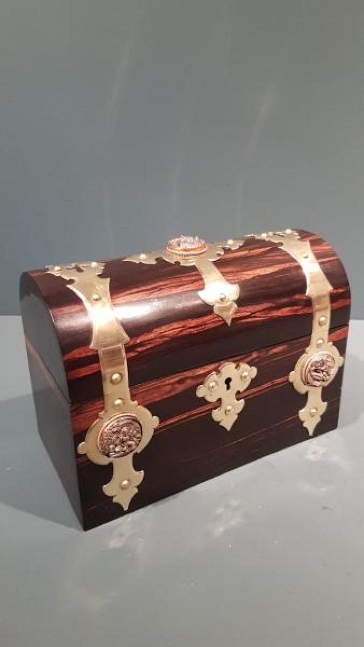 Victorian Coromandel Stationary and Letter Box - Image 1
