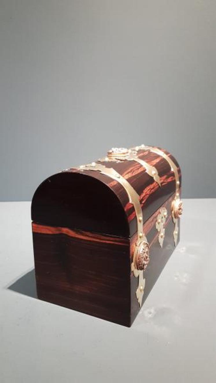Victorian Coromandel Stationary and Letter Box - Image 4