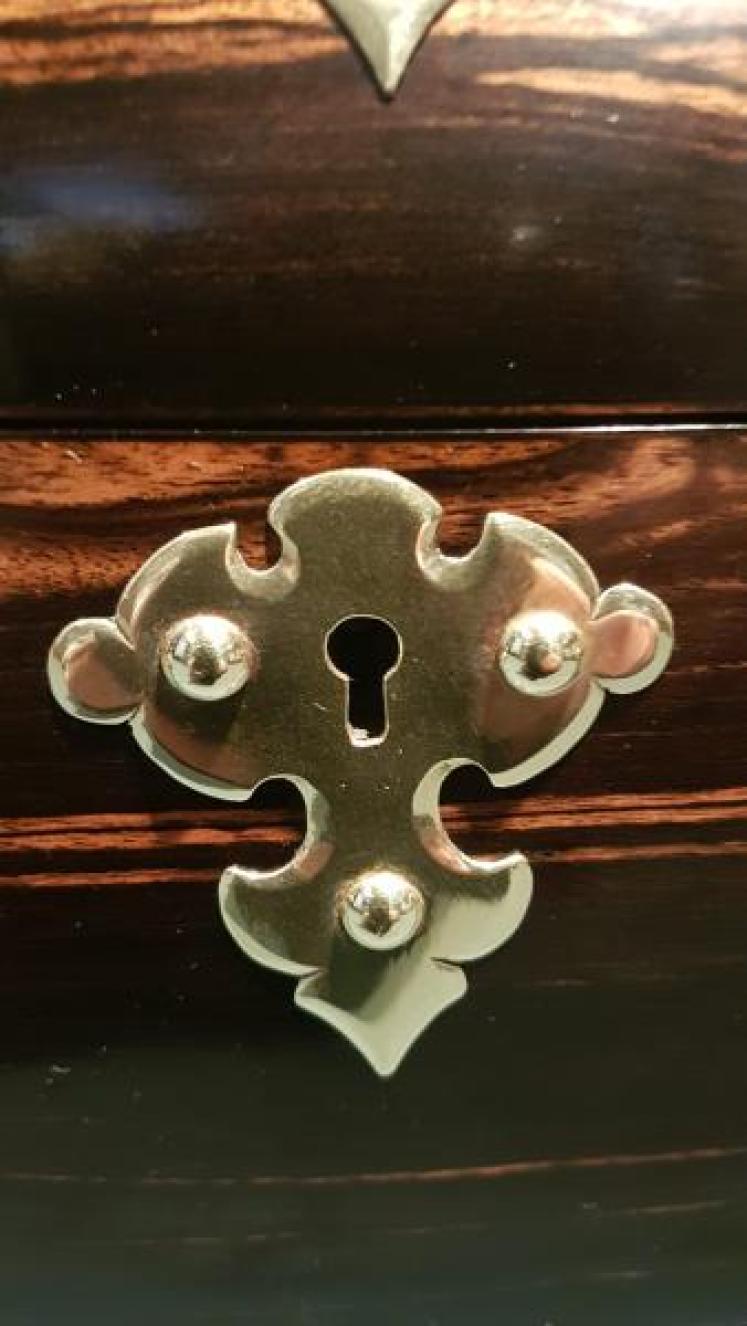 Victorian Coromandel Stationary and Letter Box - Image 5
