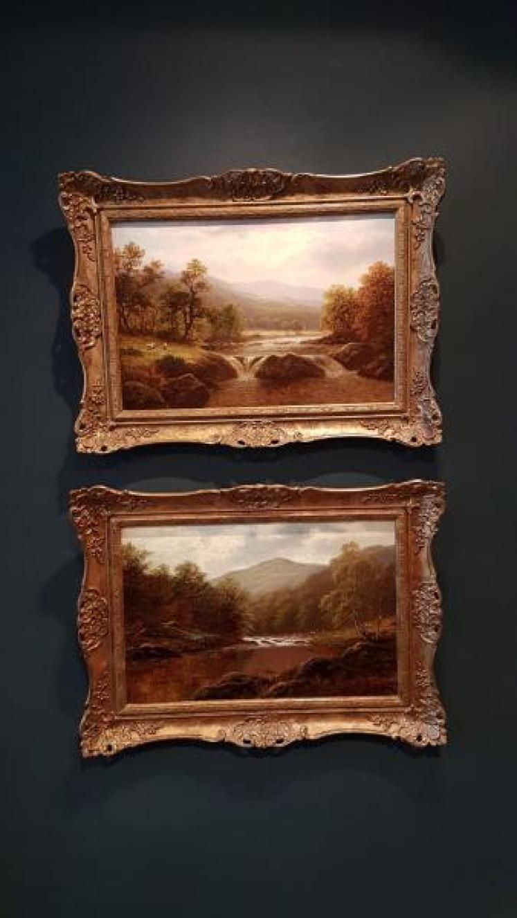 Pair of Oils on Canvas by William Mellor - Image 1