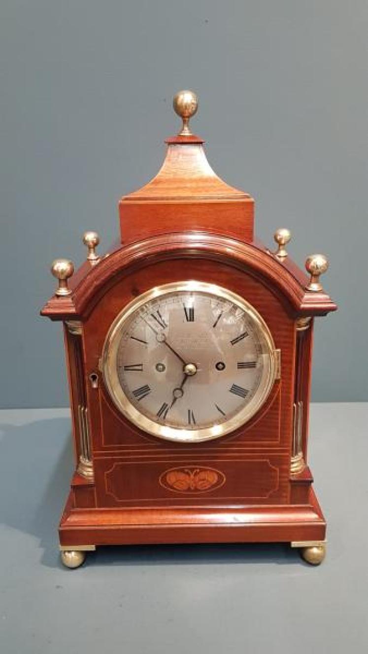 Russells Liverpool Double Fusee Bracket Clock - Image 1