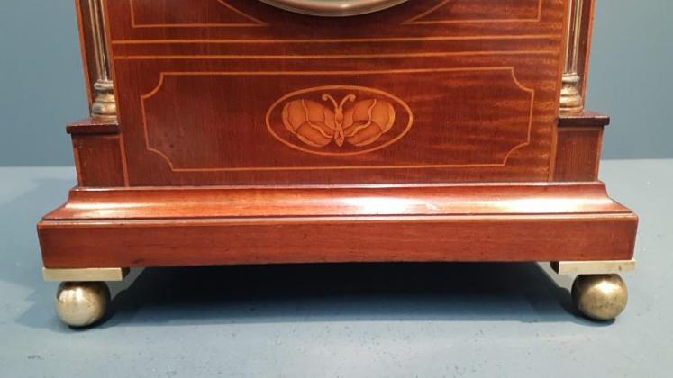 Russells Liverpool Double Fusee Bracket Clock - Image 6