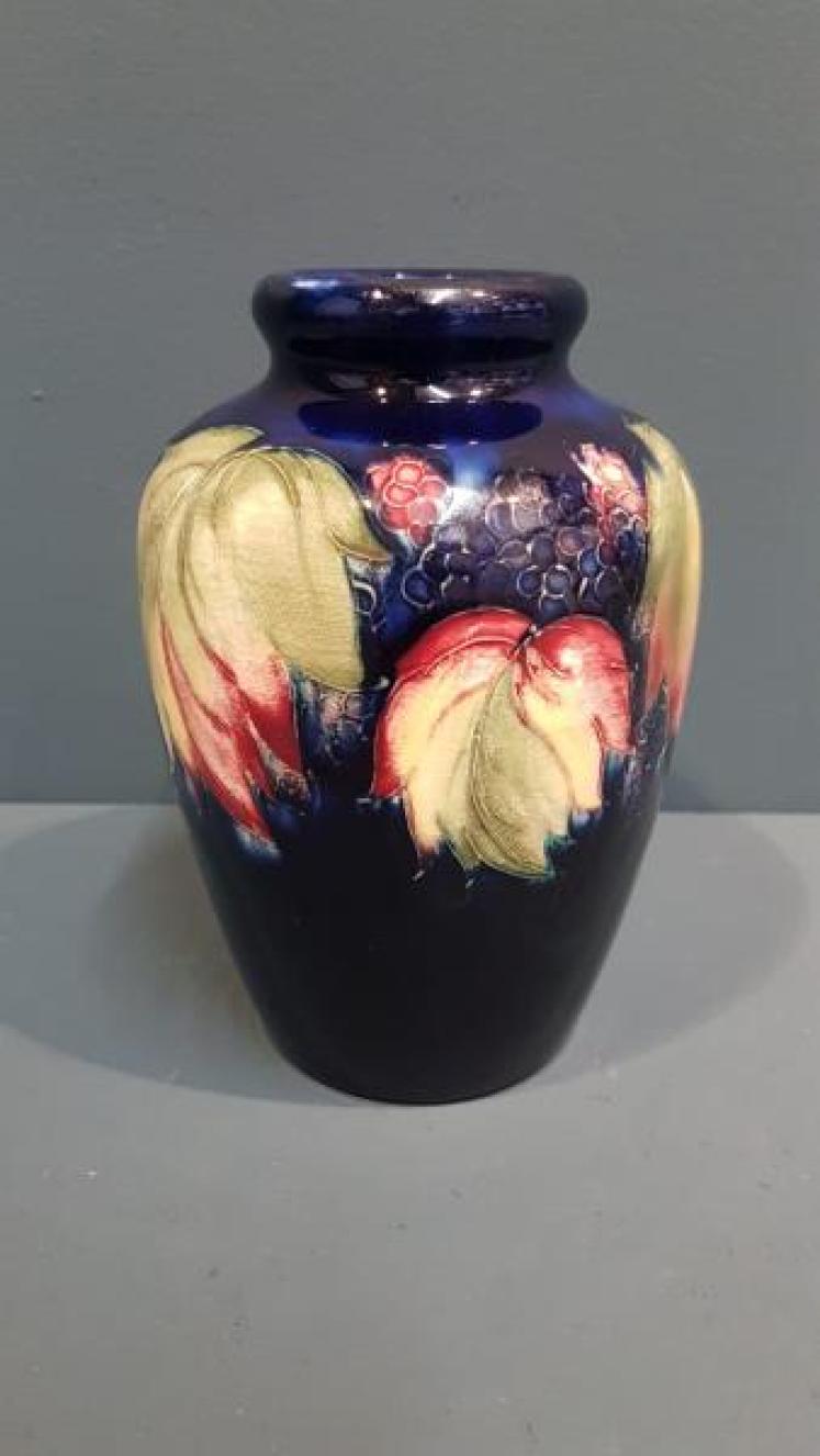 Moorcroft Leaf and Blackberries Vase - Image 1