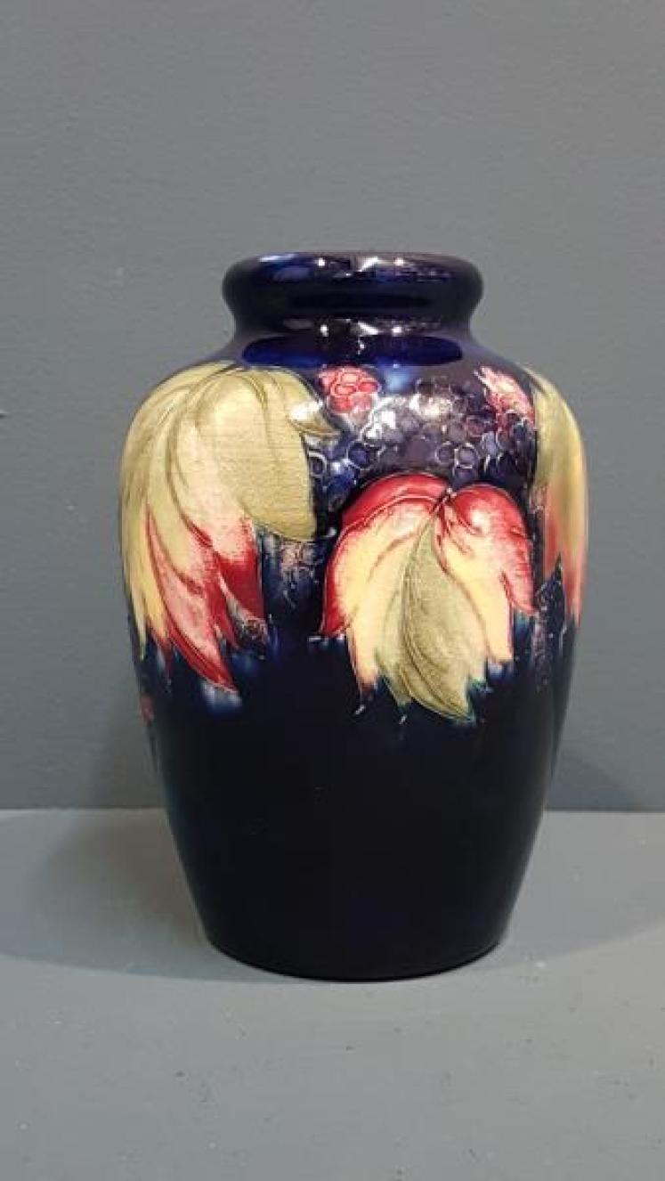 Moorcroft Leaf and Blackberries Vase - Image 6
