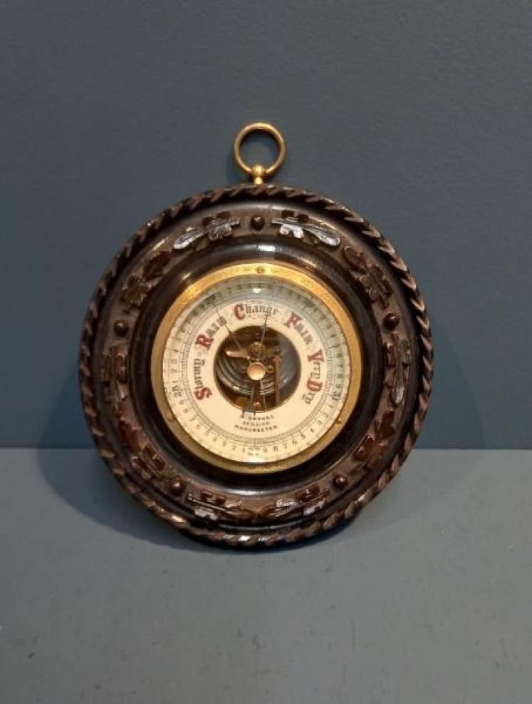 Victorian Ebony Cased Aneroid Barometer - Image 6