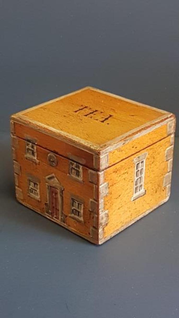 Early Victorian Boxwood Country House Tea Caddy - Image 2