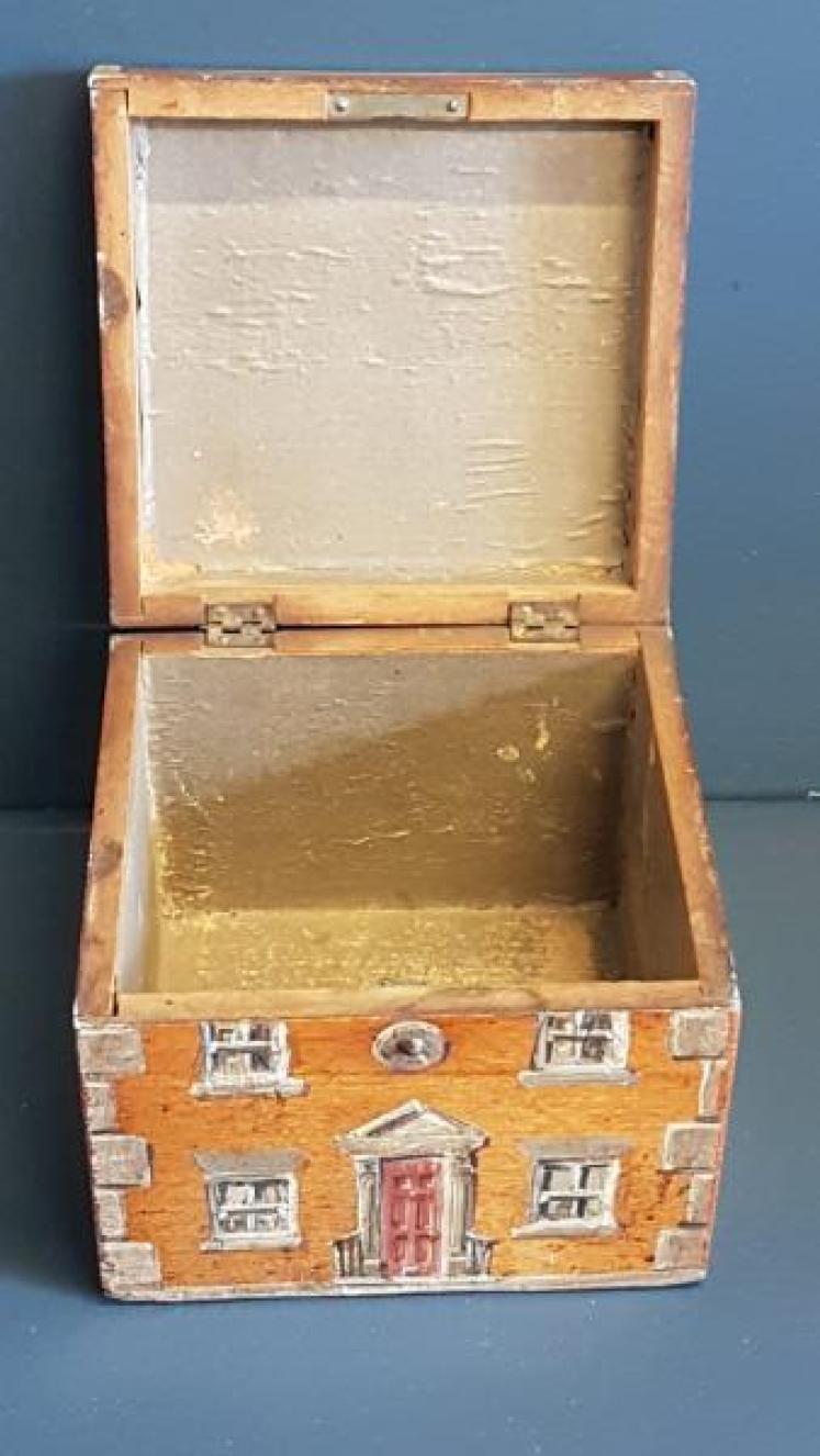 Early Victorian Boxwood Country House Tea Caddy - Image 4