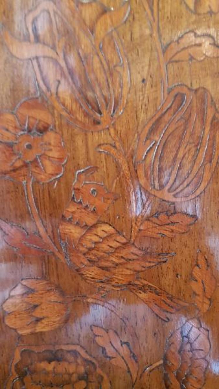 Superb Victorian Inlaid Walnut Weight Driven Grandmother Clock - Image 7