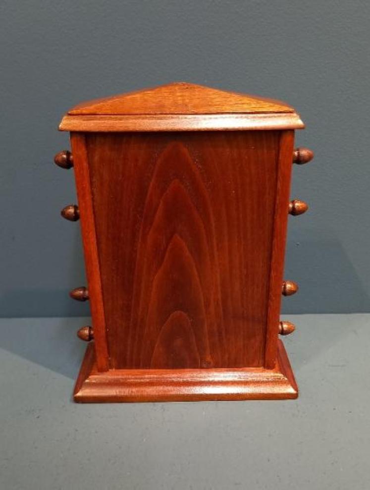 Edwardian Figured Oak Perpetual Desk Calendar - Image 5