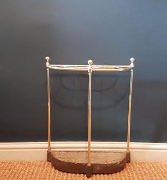 Victorian Cast Iron and Brass Stick Stand 