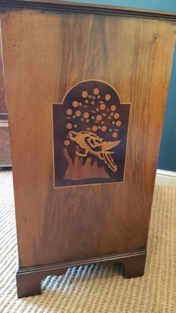 Victorian Walnut Marquetry Chest - Image 3