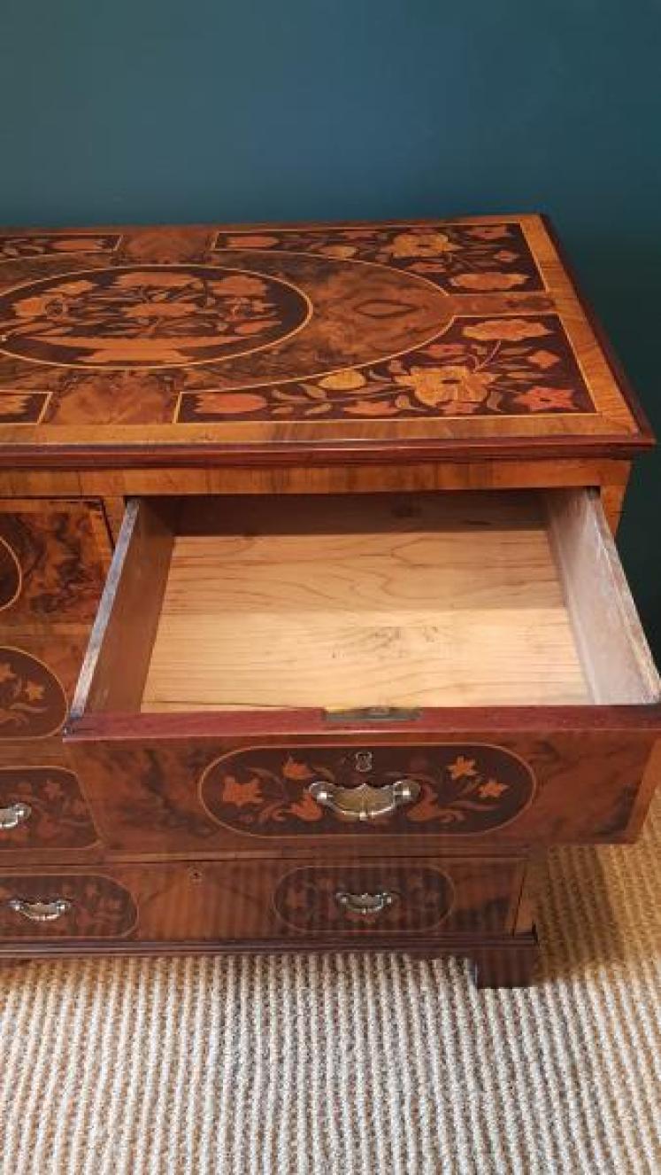 Victorian Walnut Marquetry Chest - Image 5