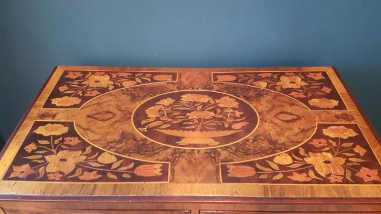 Victorian Walnut Marquetry Chest - Image 7