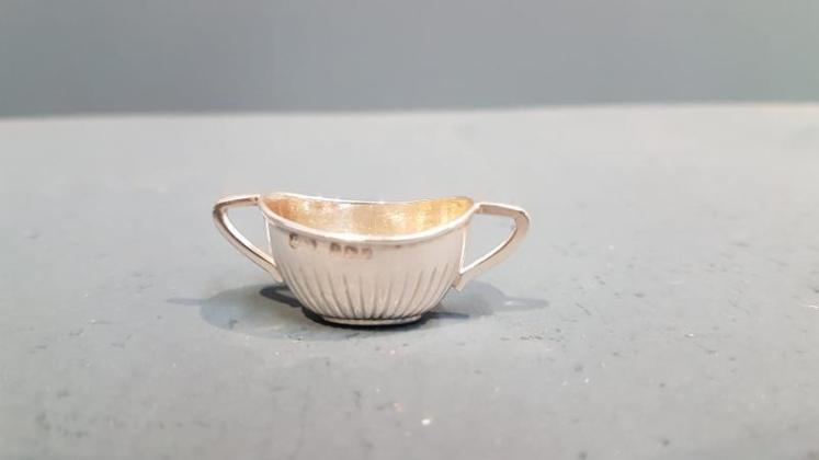 Rare Edwardian Miniature Silver Tea Set by Levi & Salaman - Image 5