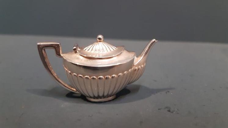 Rare Edwardian Miniature Silver Tea Set by Levi & Salaman - Image 6