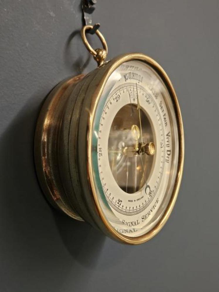 Edwardian US Signal Service Barometer  - Image 6