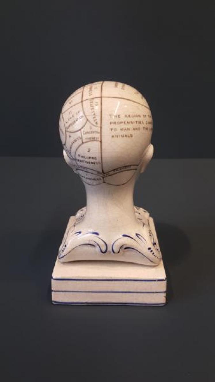 Victorian Bridges Phrenology Head Pen & Ink Stand  - Image 3
