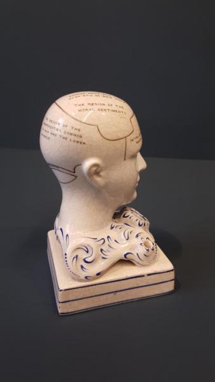 Victorian Bridges Phrenology Head Pen & Ink Stand  - Image 4
