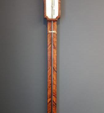 Superb Regency Figured Rosewood Stick Barometer