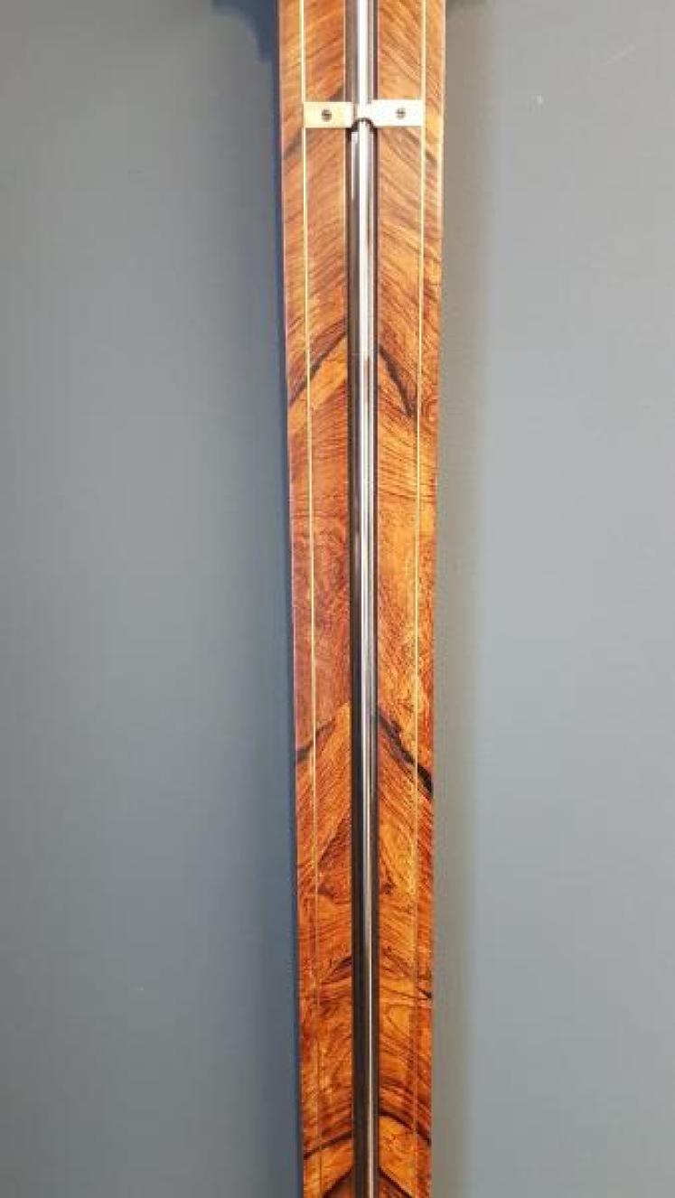 Superb Regency Figured Rosewood Stick Barometer - Image 4