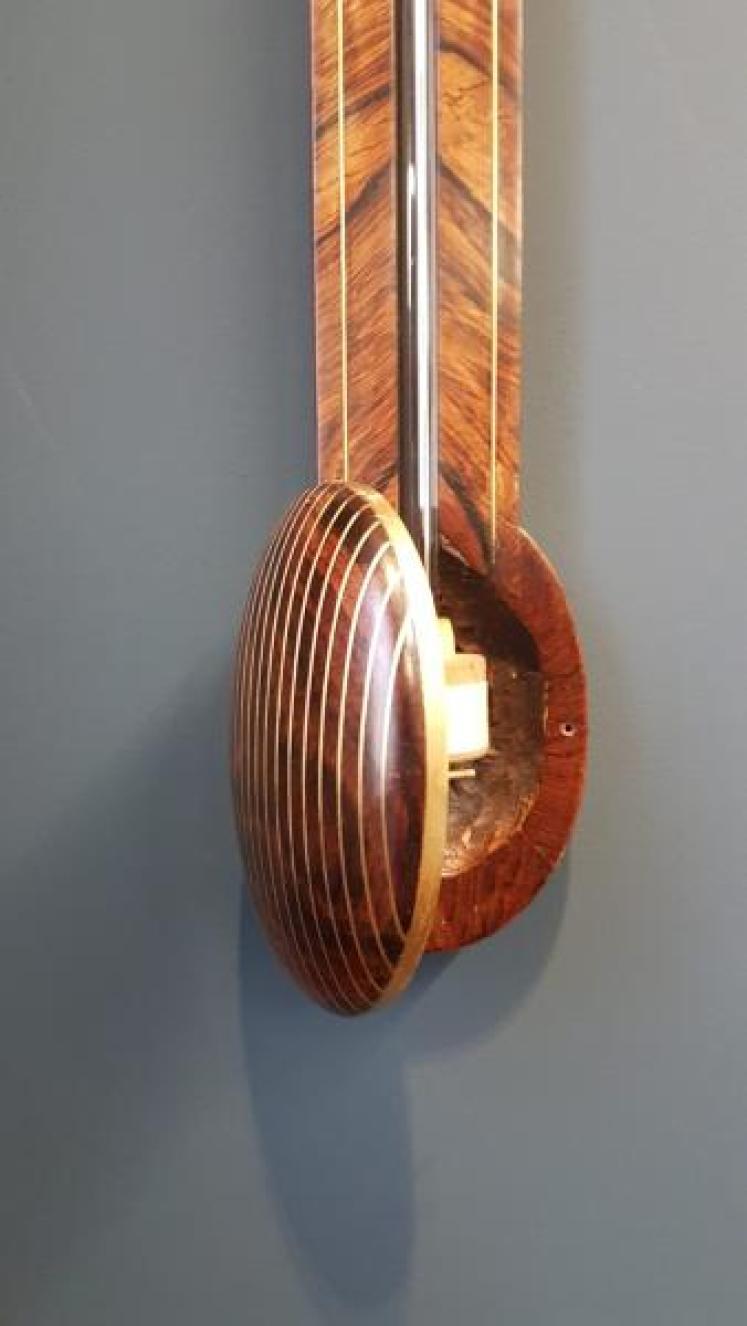 Superb Regency Figured Rosewood Stick Barometer - Image 6