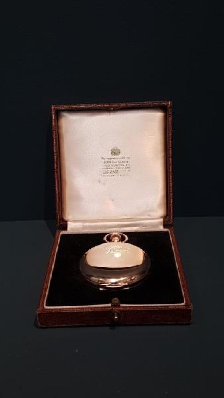 Immaculate 9ct Gold Hunter Pocket Watch - Image 5