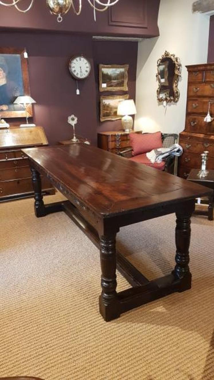 Early Period Oak 10 Seater Refectory Table c.1690  - Image 1