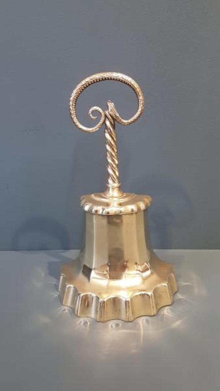 Early Victorian Brass Country House Door Stop - Image 1