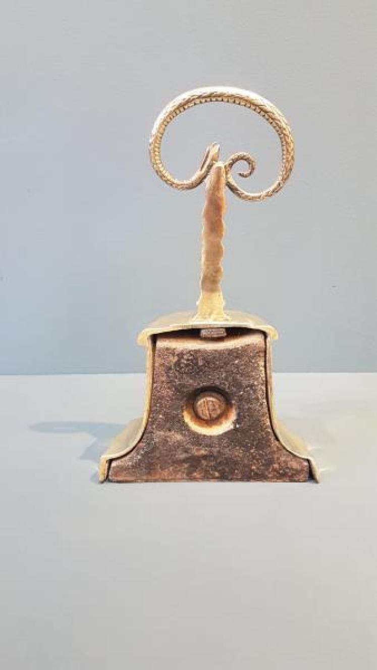Early Victorian Brass Country House Door Stop - Image 3