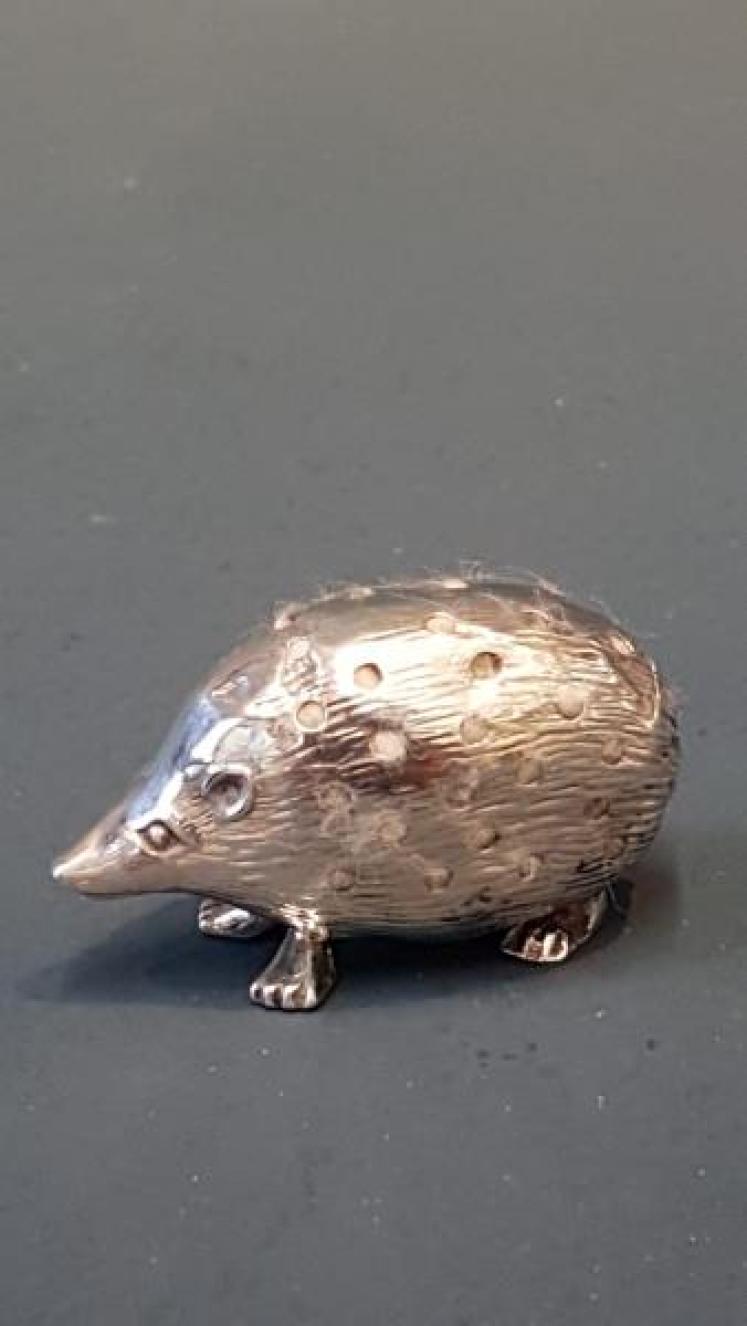 Edwardian Silver Hedgehog Pin Cushion - Image 1
