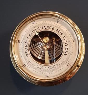 Victorian Marine Bulk Head Barometer