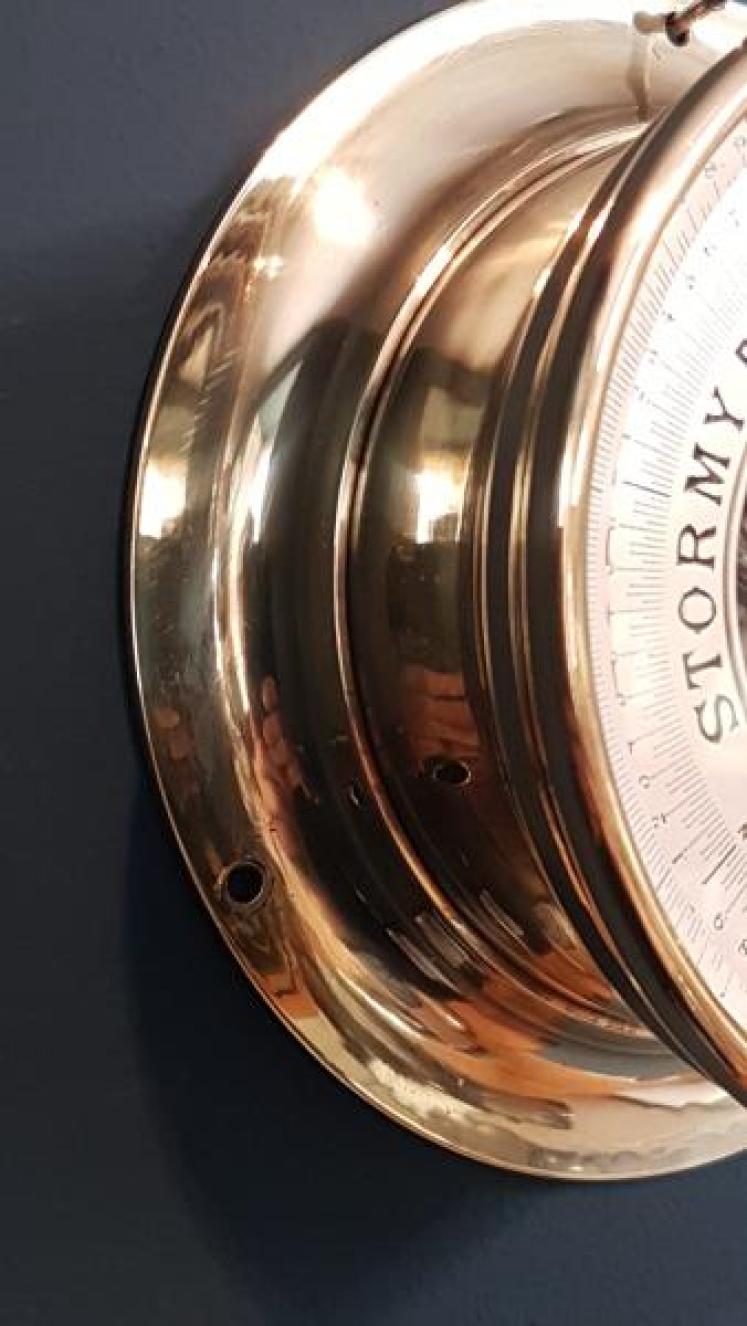 Victorian Marine Bulk Head Barometer - Image 2
