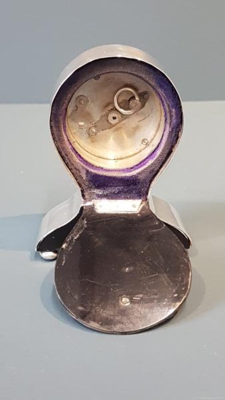 Small George V Silver Clock - Image 3