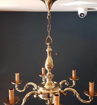 Edwardian Six Arm Light Fitting