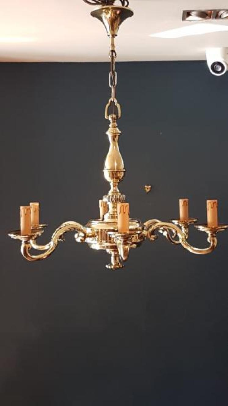 Edwardian Six Arm Light Fitting - Image 2