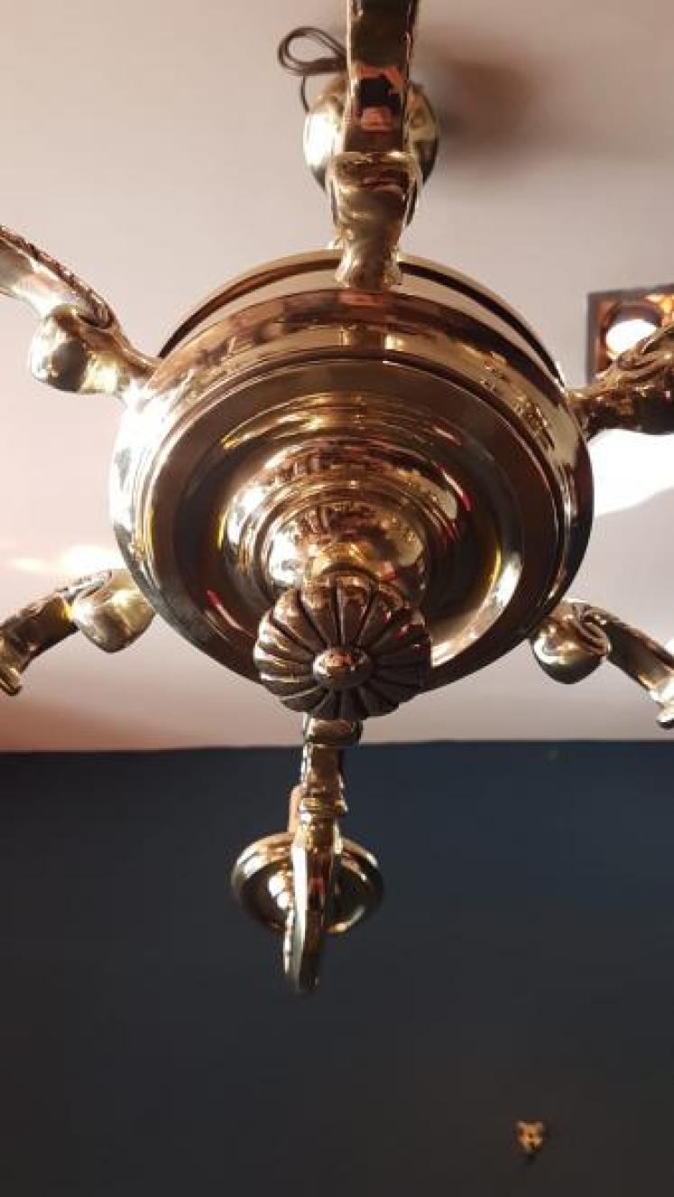 Edwardian Six Arm Light Fitting - Image 3