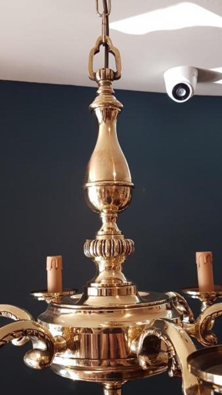 Edwardian Six Arm Light Fitting - Image 5