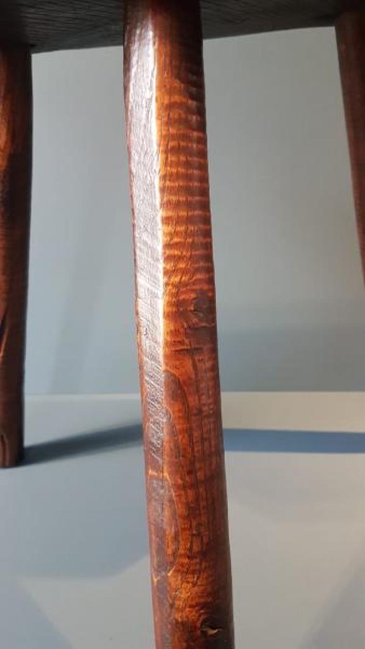 Georgian Primitive Ash Stool - Image 4
