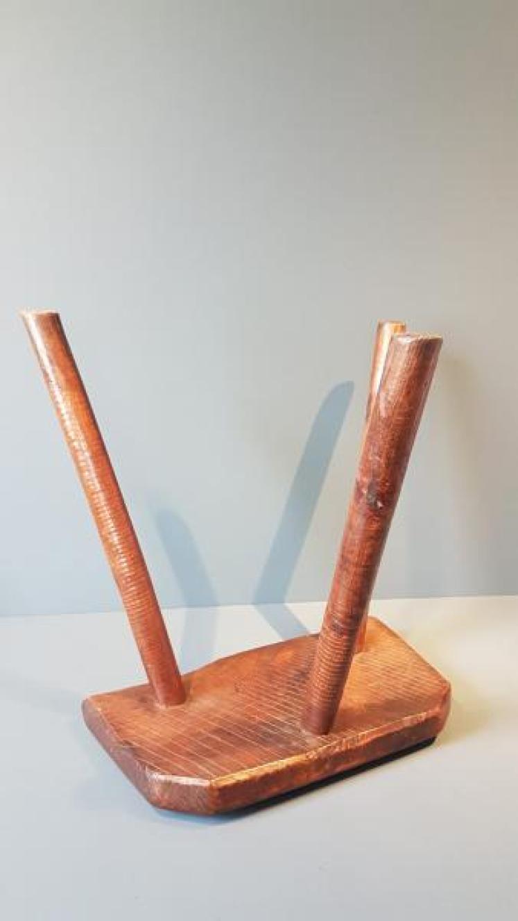 Georgian Primitive Ash Stool - Image 6