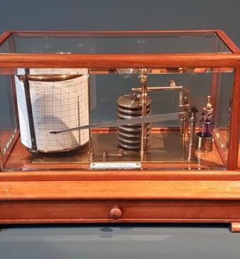 Superior Quality Victorian Walnut Barograph by Beck