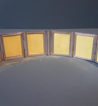 Unusual Solid Silver Folding Photo Book