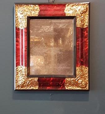 George III Tortoise Shell Cushion Mirror