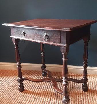 Superb George I Oak Side Table